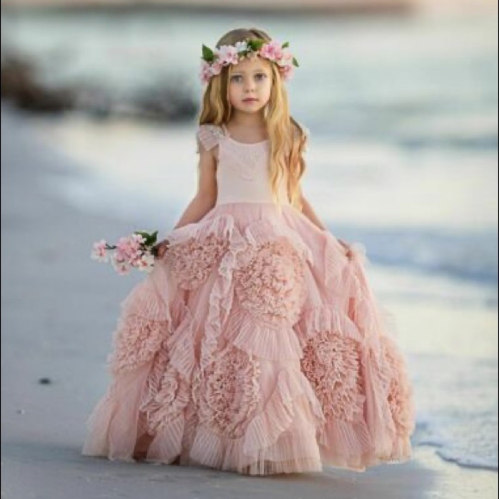 Dollcake Best Wishes Frock Dress Gown light pink size 5